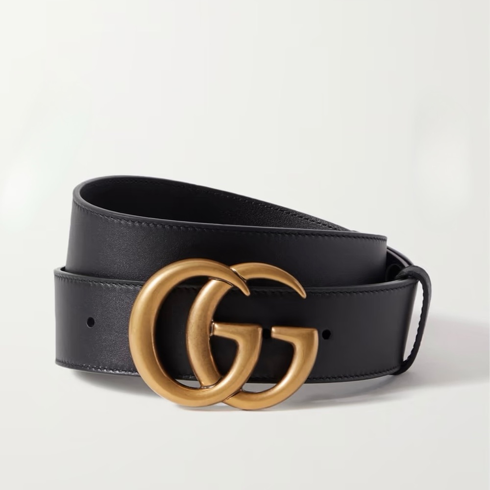 Gucci 2015 Re-Edition wide leather belt. WORN ONCE. Basically new